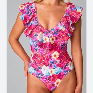 Buddy Love Lottie one piece swimsuit in jubilee floral print size XL